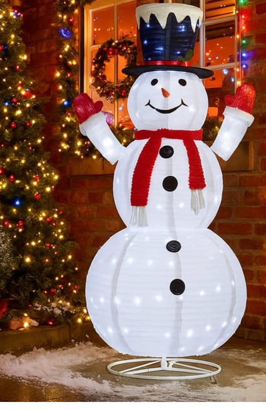 Prestige Mains Operated LED Pup-Up Snowman 1.8m