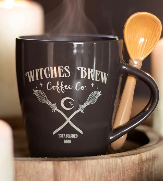 Witches Brew Coffee Co. Mug Set - Black