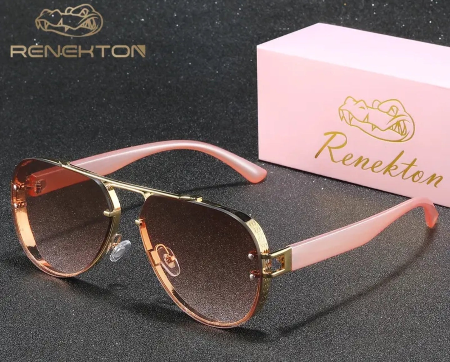 Renekton Women's Metal Fashion Trendy Fashion Glasses for Outdoor Parties,