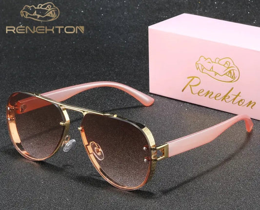 Renekton Women's Metal Fashion Trendy Fashion Glasses for Outdoor Parties,