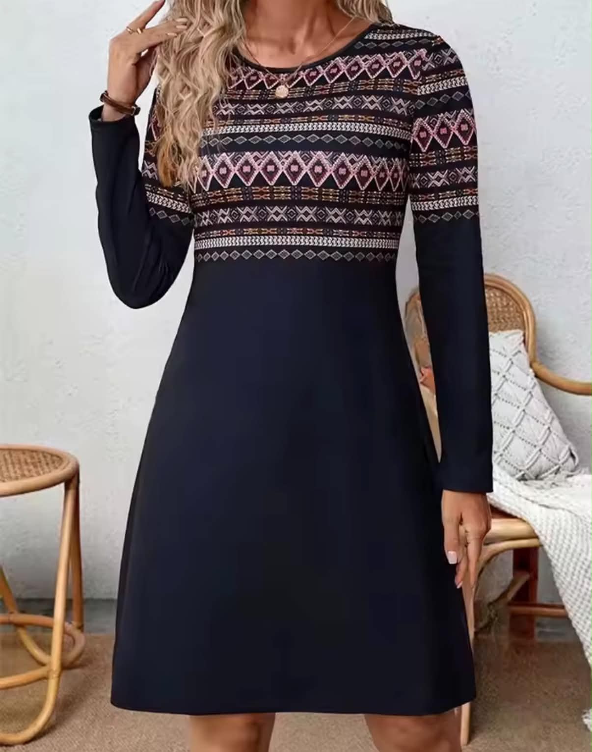 Tribal Ethnic Style Pattern Print Dresses For Women