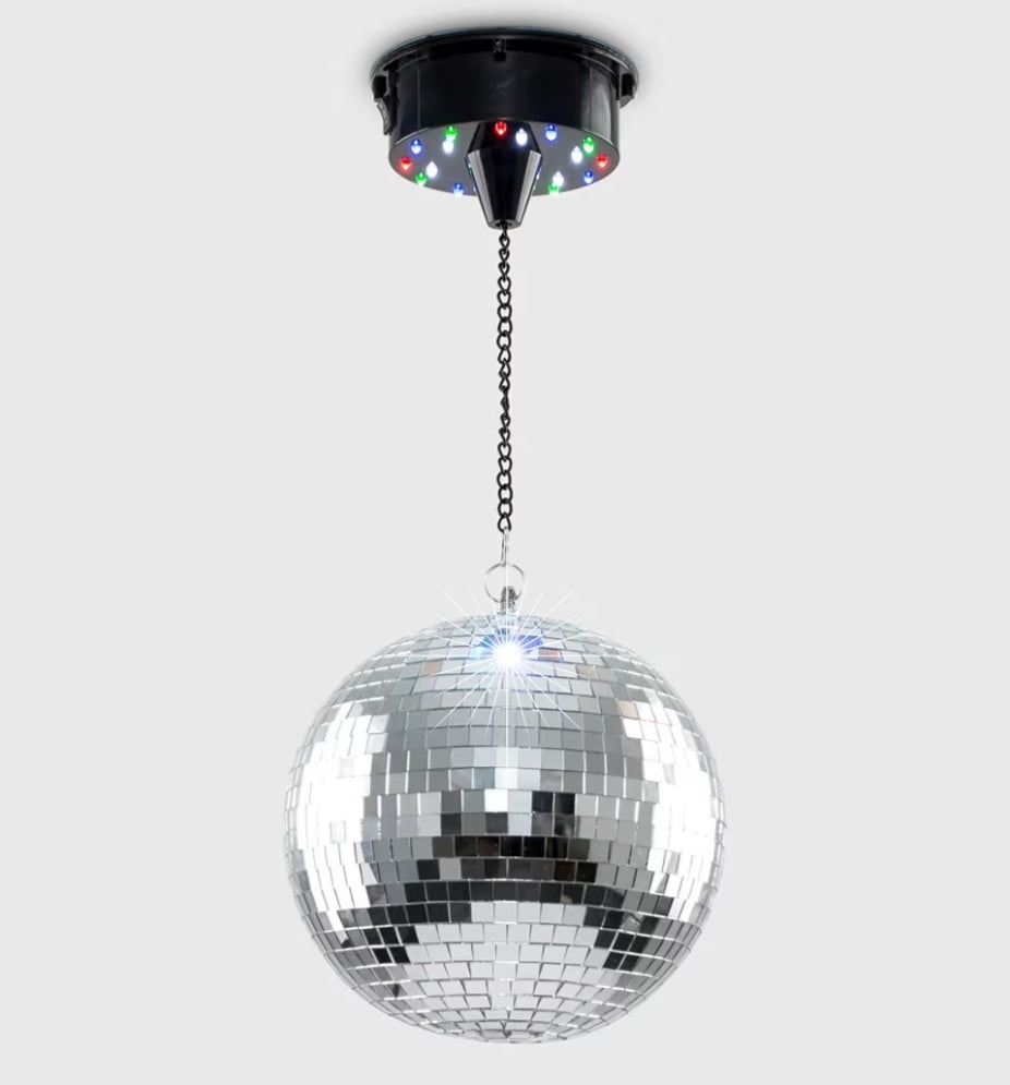 MiniSun  Novelty Rotating Multi Coloured Disco Ball Ceiling Light