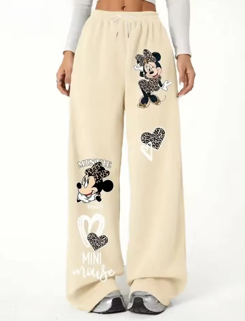 Minnie Mouse Women's  Bow Straight Pants