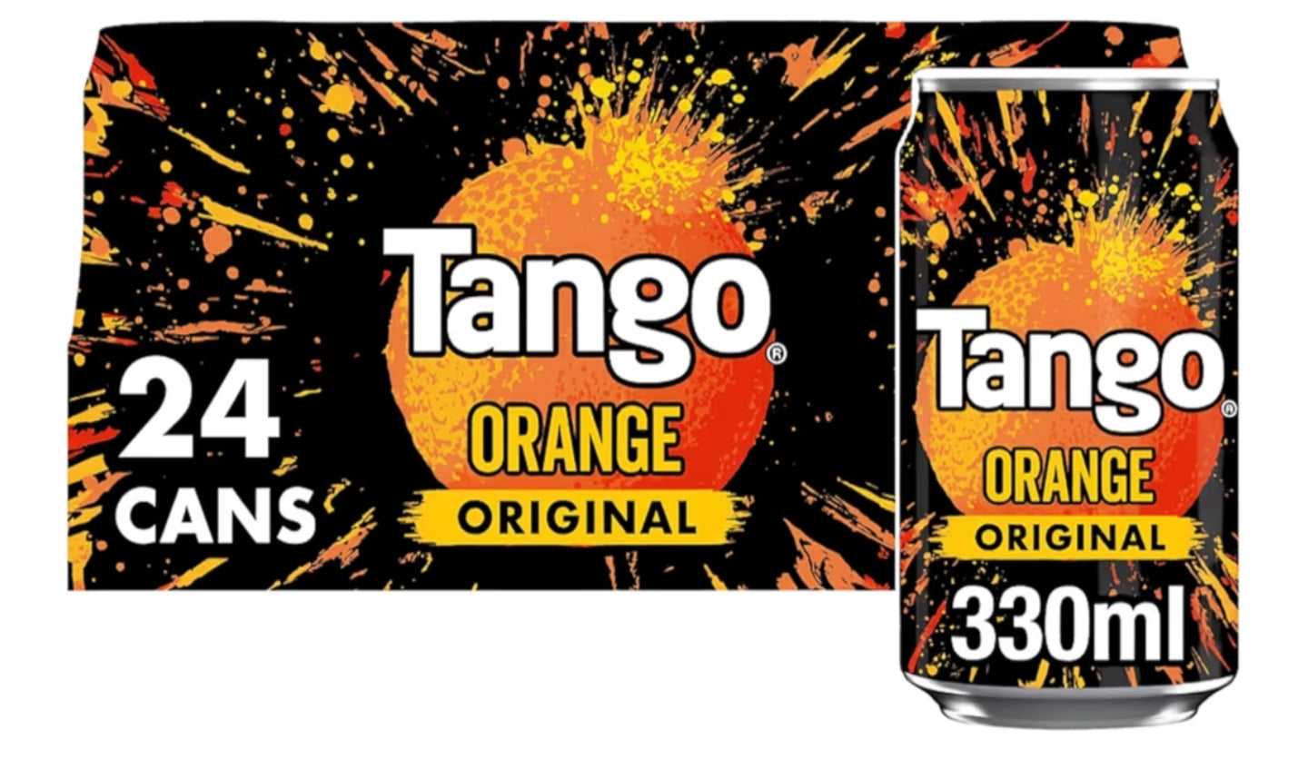 Tango Orange Soft Drink - 330 ml (Pack of 24)