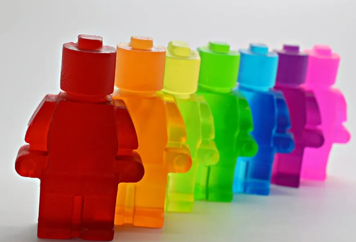 Minifigure Robot Man Soap - Stocking Filler Gifts for Boys Girls Christmas