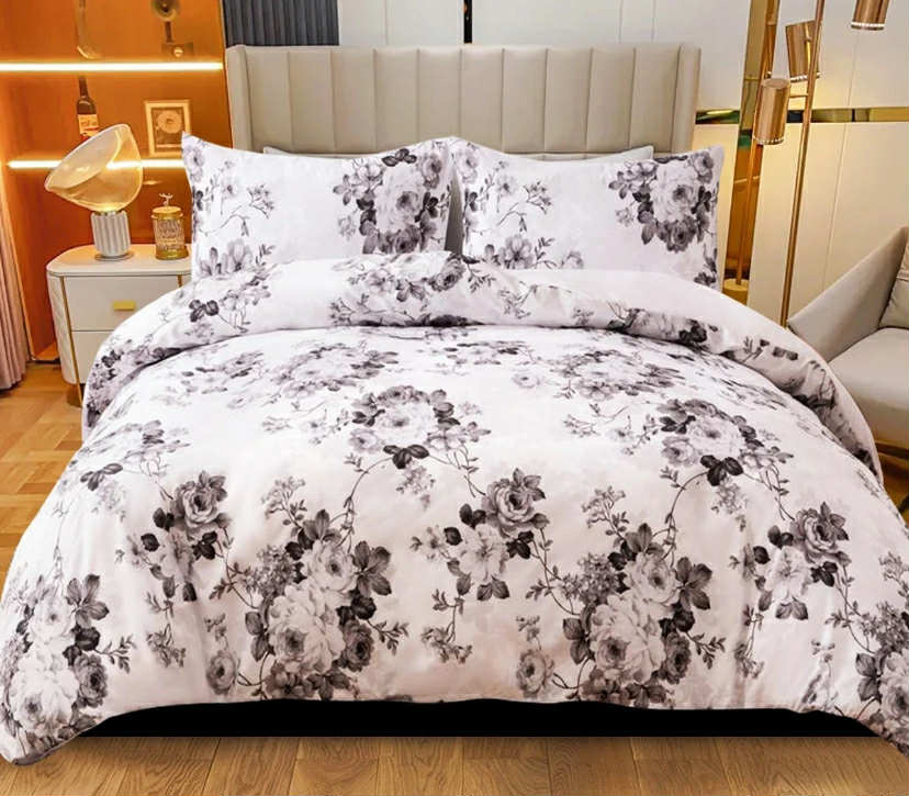 100% Rich Cotton Duvet Quilt Cover Bedding Set