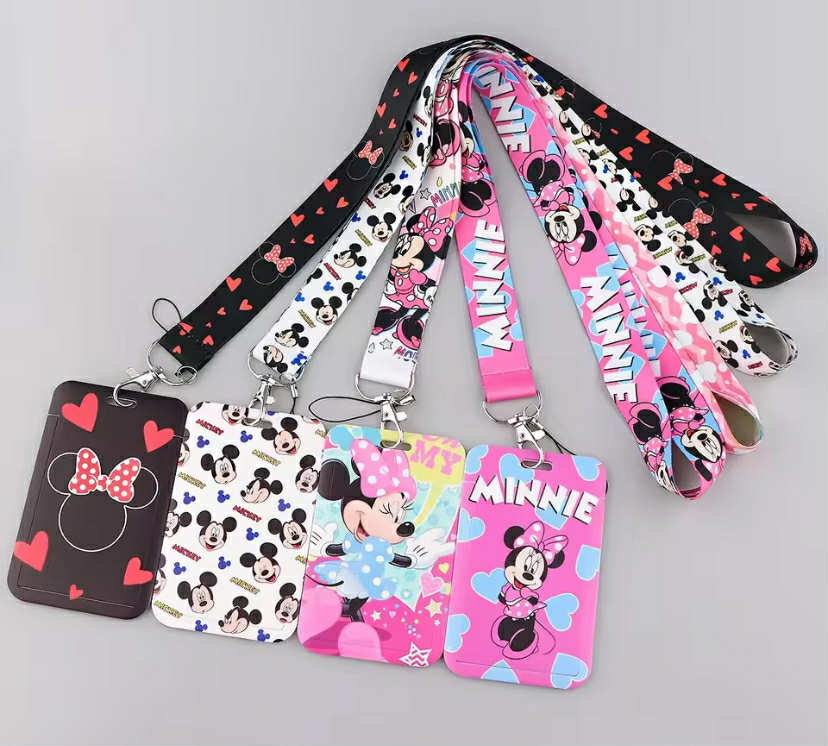 Potdemiel Disney Minnie Mouse Keychain for Keys ID
