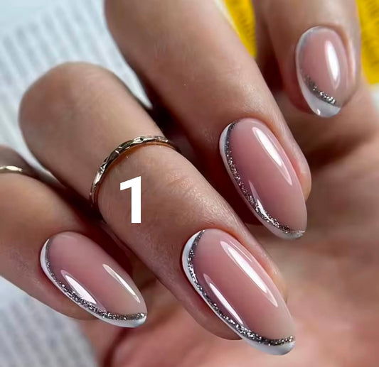 24Pcs Long Pointed Wear False Nails