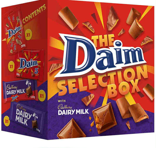 DAIM & DAIRY MILK CHOCOLATE SELECTION BOX