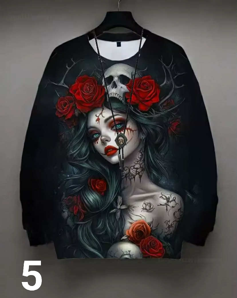 round-neck sweatshirt