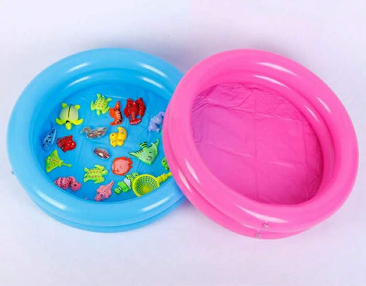 1 pc Summer Outdoor Inflatable Water Pool Toy Pool Fishing Pool Double Layer Round Pool Mini Inflatable Round Pool, Can Be Used As A Pet Nest.