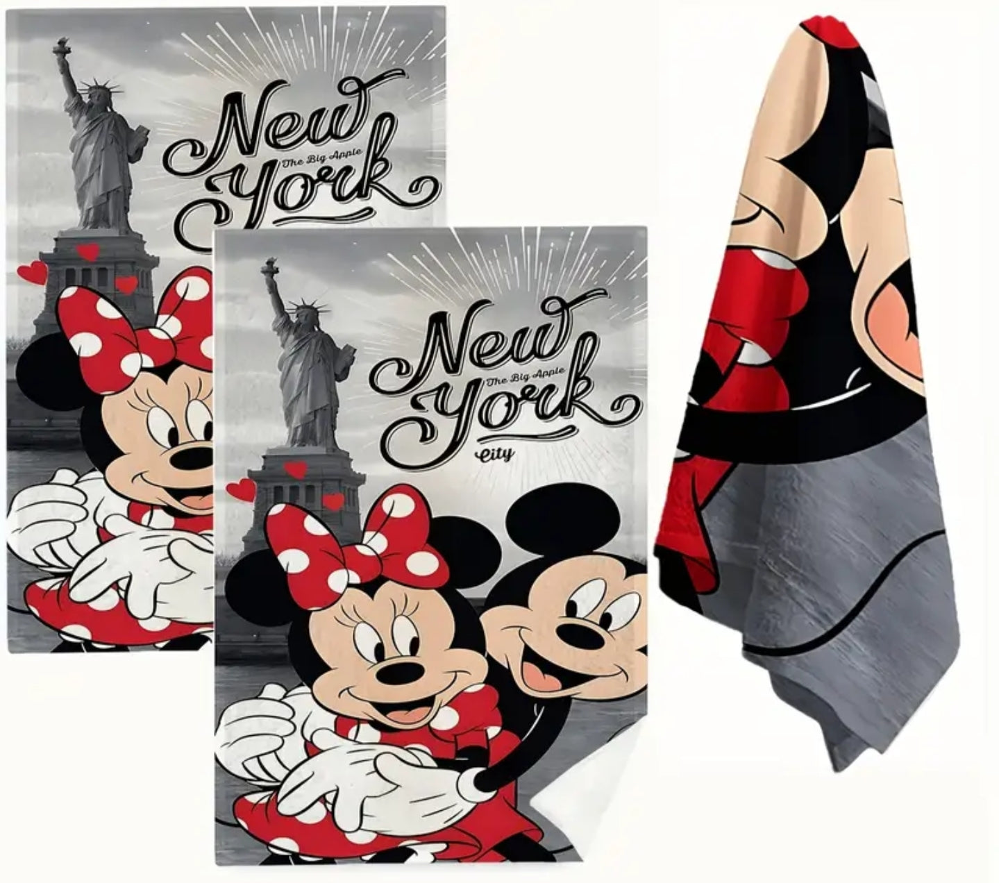 New York Micky and minine hand towels  set