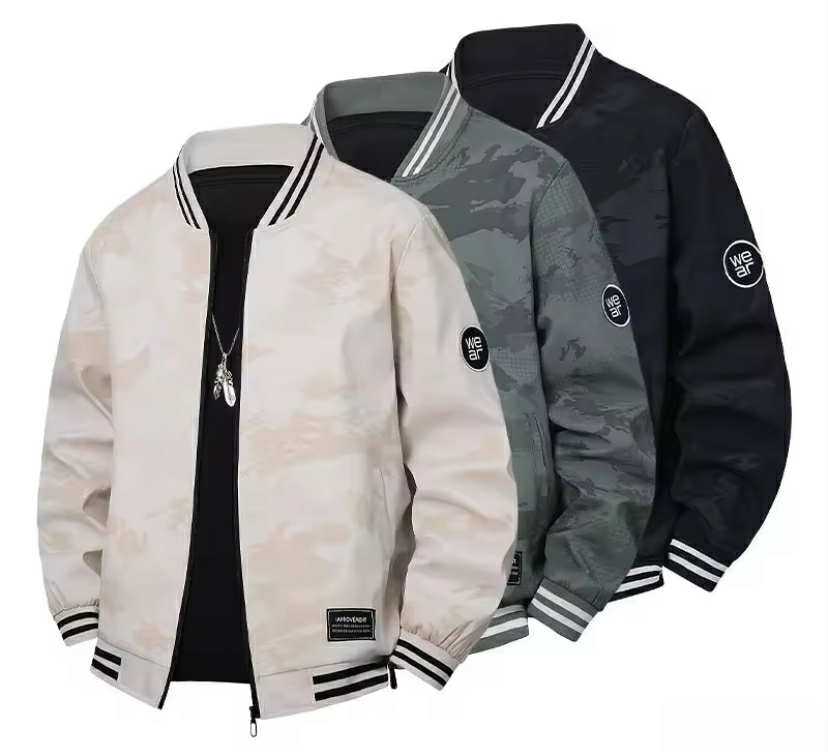 Men's Casual Baseball Collar Jacket