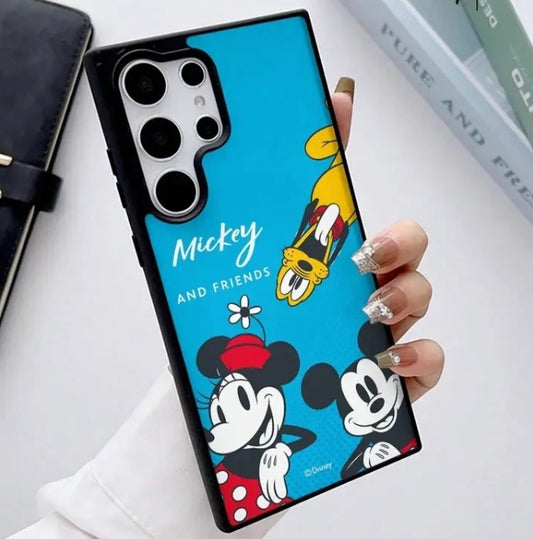 Phone Case - MINISO Disney Minnie And Goofy Transparent Magnetic Phone Case,