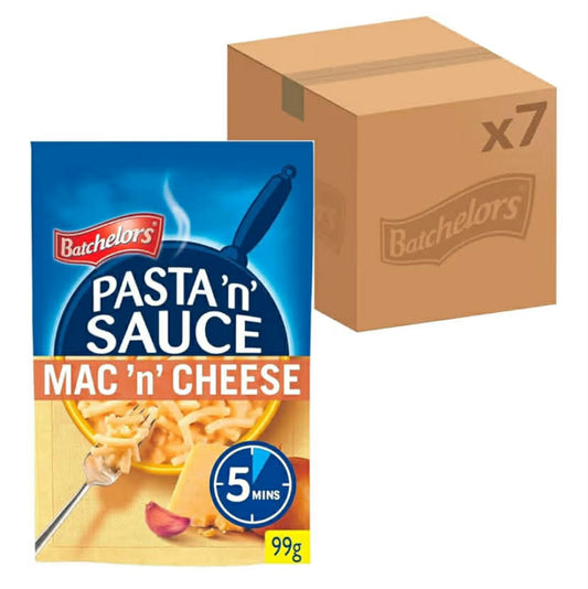 Pasta 'n' Sauce Mac 'N' Cheese Pasta Ready Meal, 99 g Packet (Pack of 7)