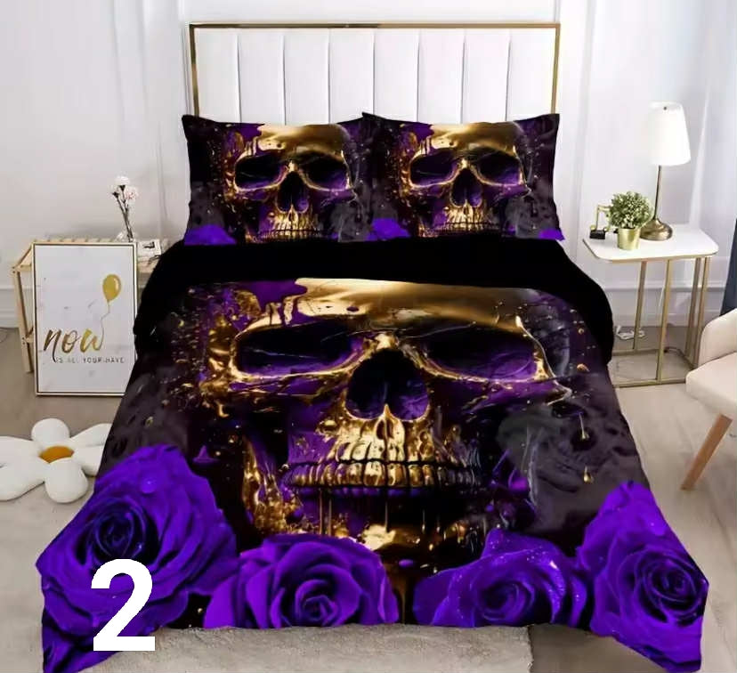 Skull bedding