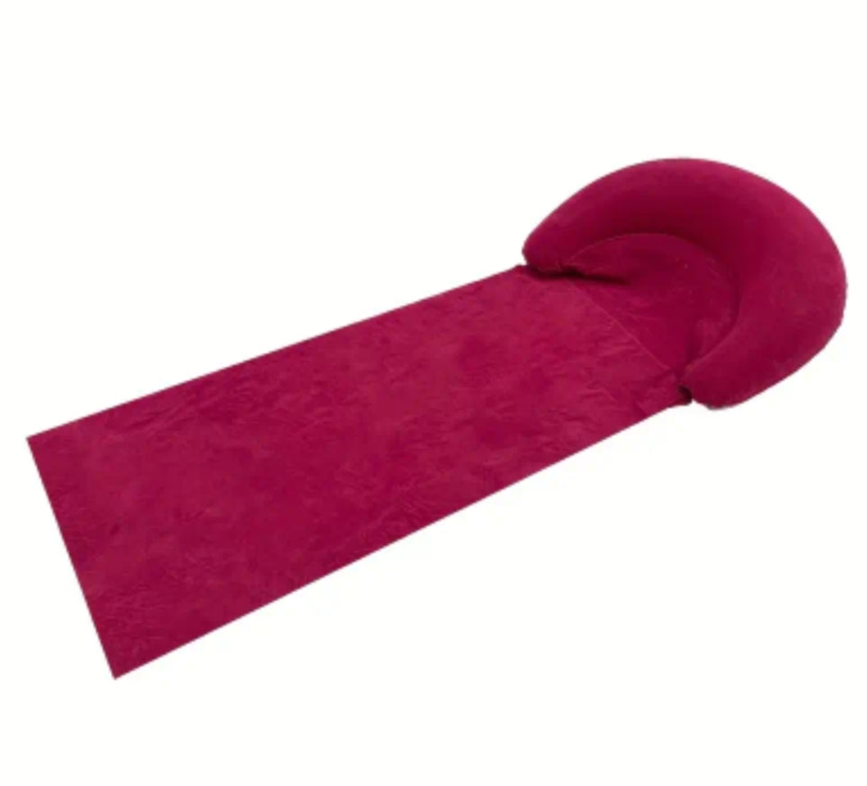 1 pc Beach Mat with Inflatable Headrest,