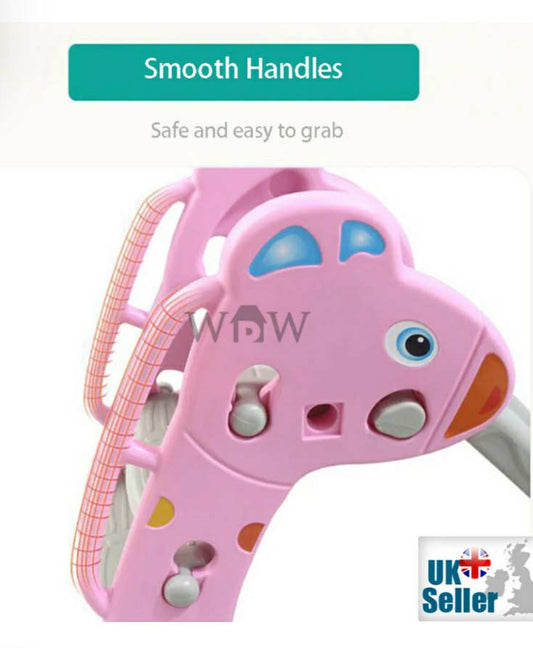 Deer Slide WDW® First Babys Childrens Kids Blue/Pink Indoor Outdoor Garden Toy