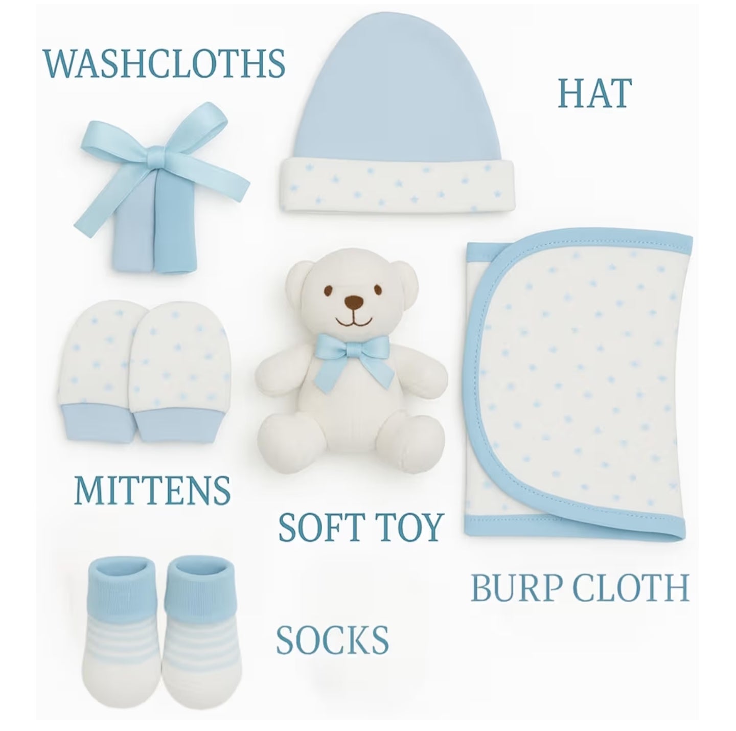 7 pcs baby set (0-3 months)