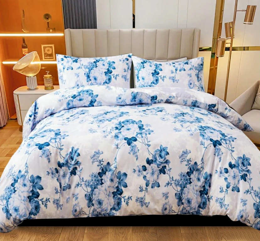 100% Rich Cotton Duvet Quilt Cover Bedding Set
