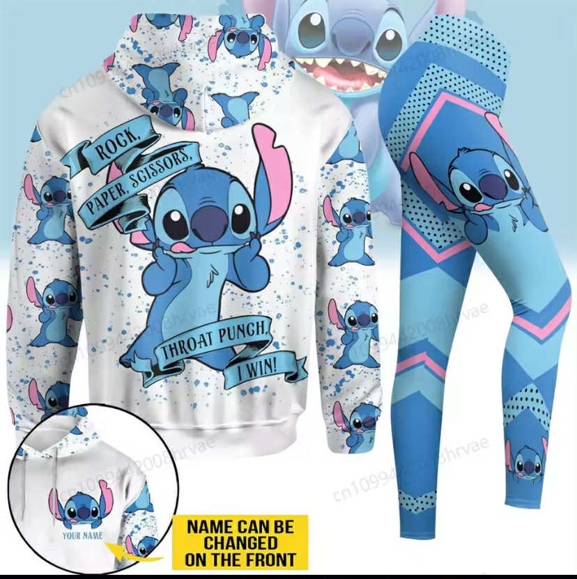 Cute Stitch hoodie and leggings