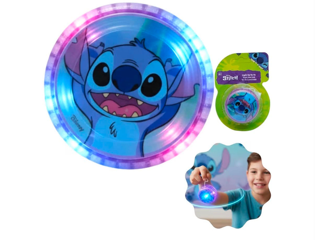 Marvel Spiderman & Disney Stitch Light Up Yo-Yo Set – 2 Pack Character YoYos for Kids, Beginner Friendly Responsive YoYo Toys, Fun Fidget Spinner