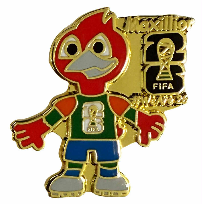 New USA Football  2026 World Cup Mascot Football Fans Enamel Pin Badge, FIFA Pin
