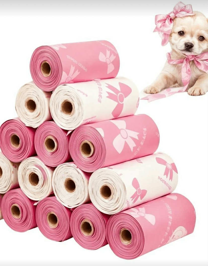120pcs Thick Pet Waste Poop Bags, Leakproof Polyethylene Garbage Bags With Unique Patterns, Suitable Colors For Dogs & Cats, Multipurpose 

6 rolls