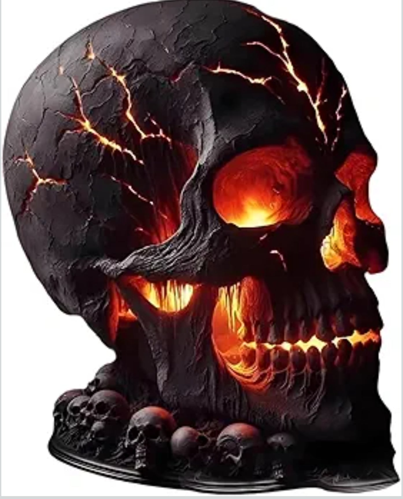 Night Light Skull Statue Desk Lamp, 2025 Gothic Table Lamp, Human Night Light,