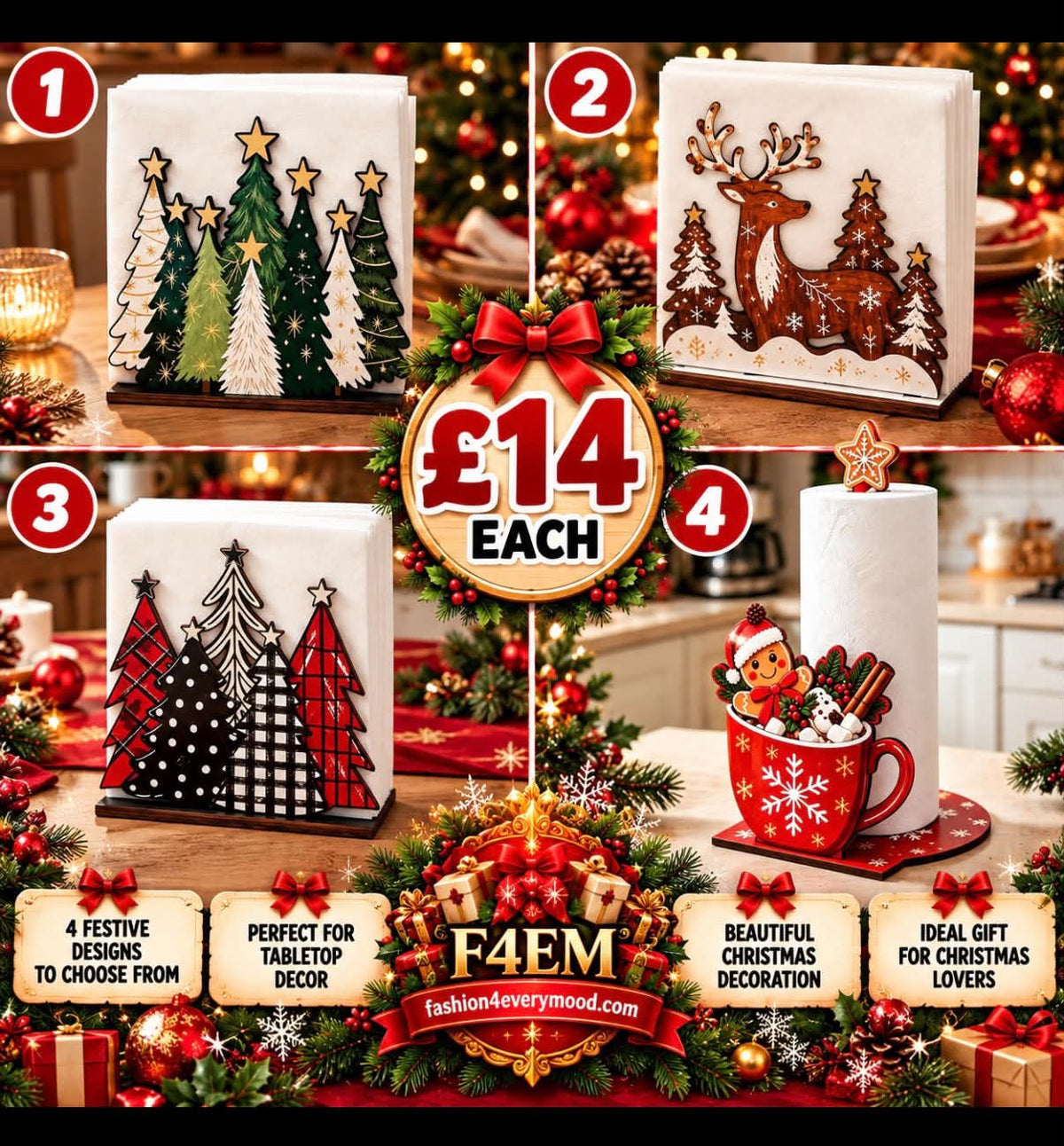 🎄Christmas Napkin Holders 🎄