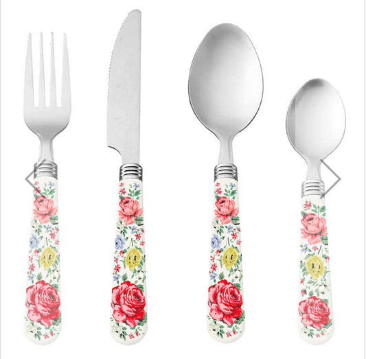 Cath Kidston Feels Like Home 16 Piece Cutlery Set