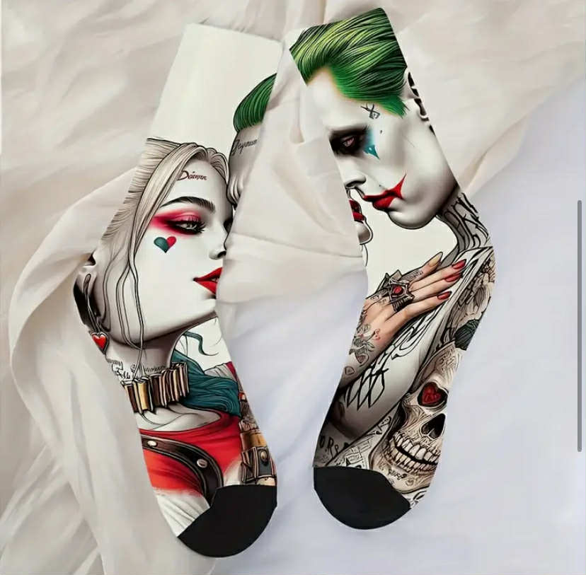 Socks And Joker'S Crazy Love, Themed Socks
X3