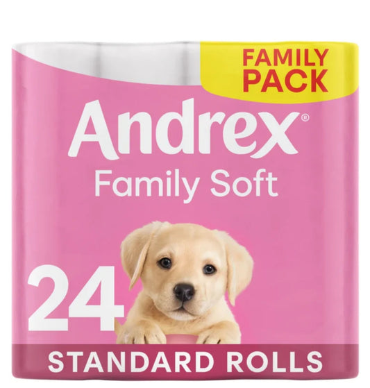 Andrex Pack of 24 Gentle Toilet Rolls