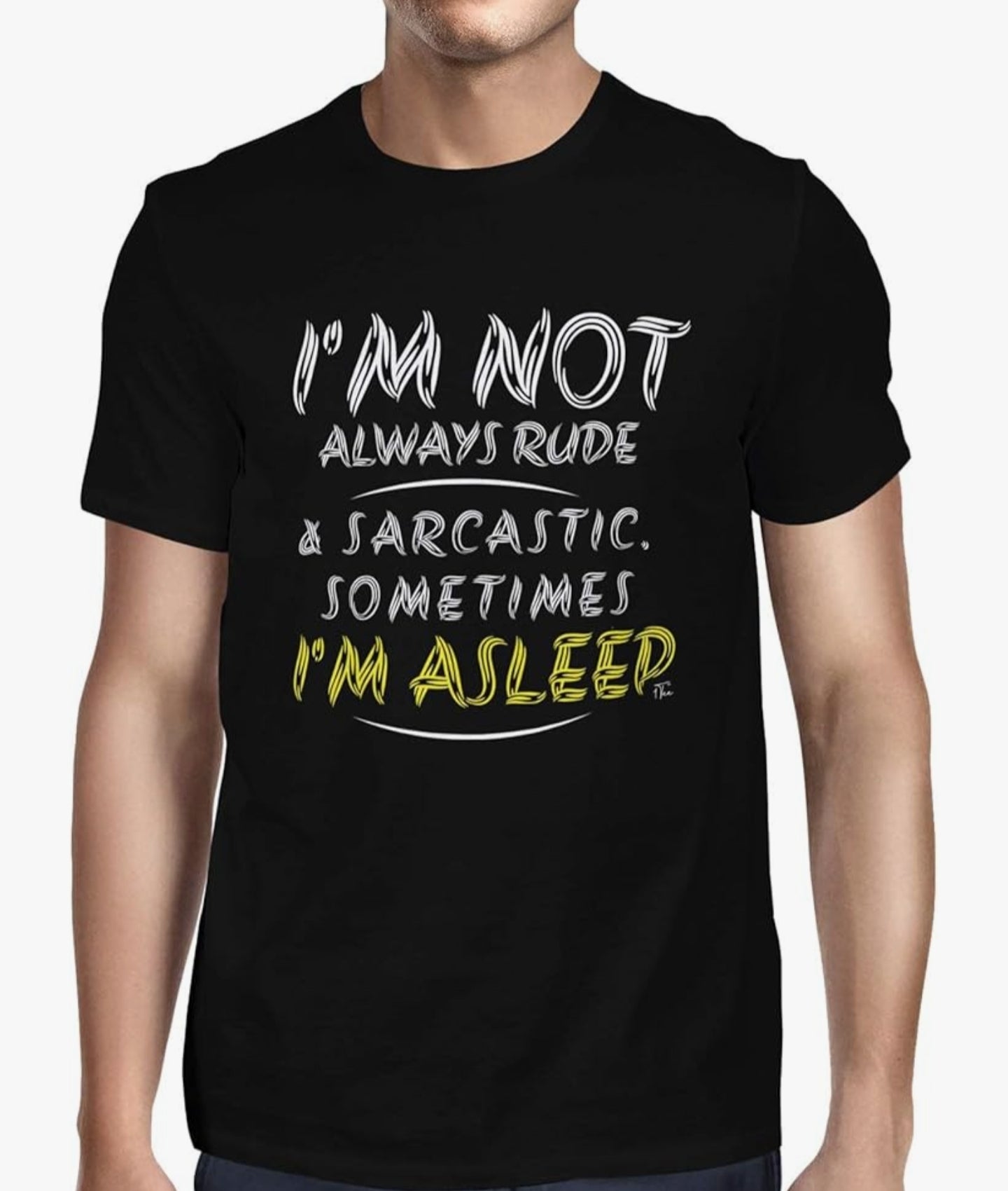 Mens I'm Not Always Rude & Sarcastic Sometimes I'm Asleep T-Shirt