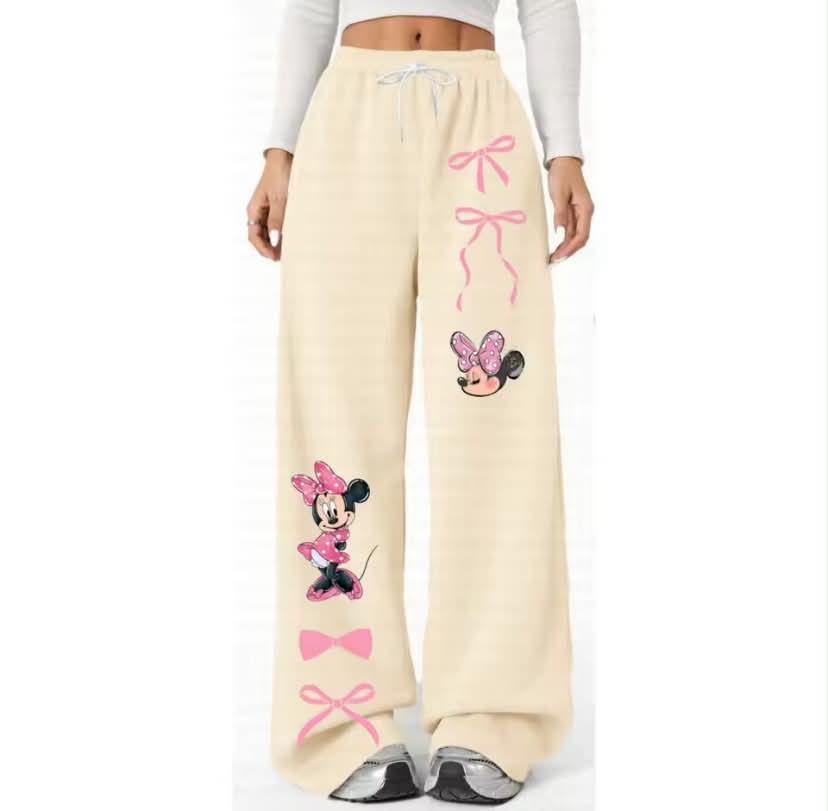 M-i-nnie Women's Bow Straight Pants