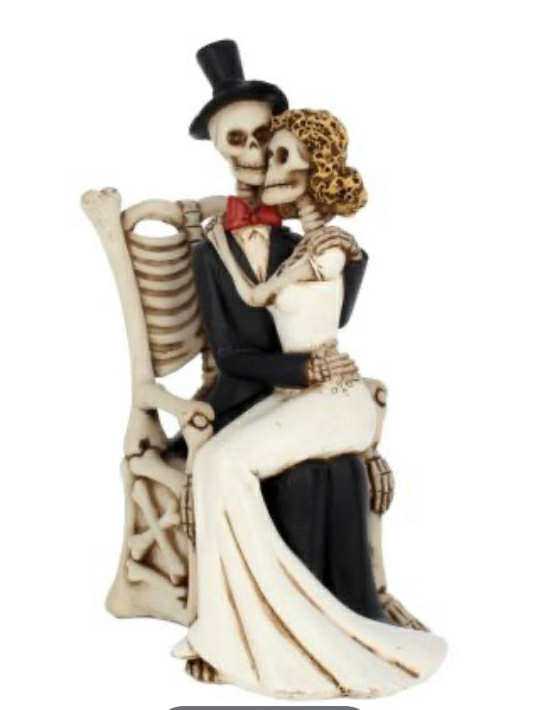 For Better, For Worse 25cm
Skull Bride Groom Figurine