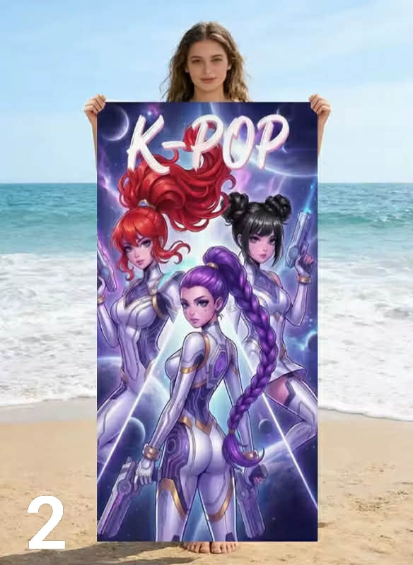 1 pc girls Beach Towel