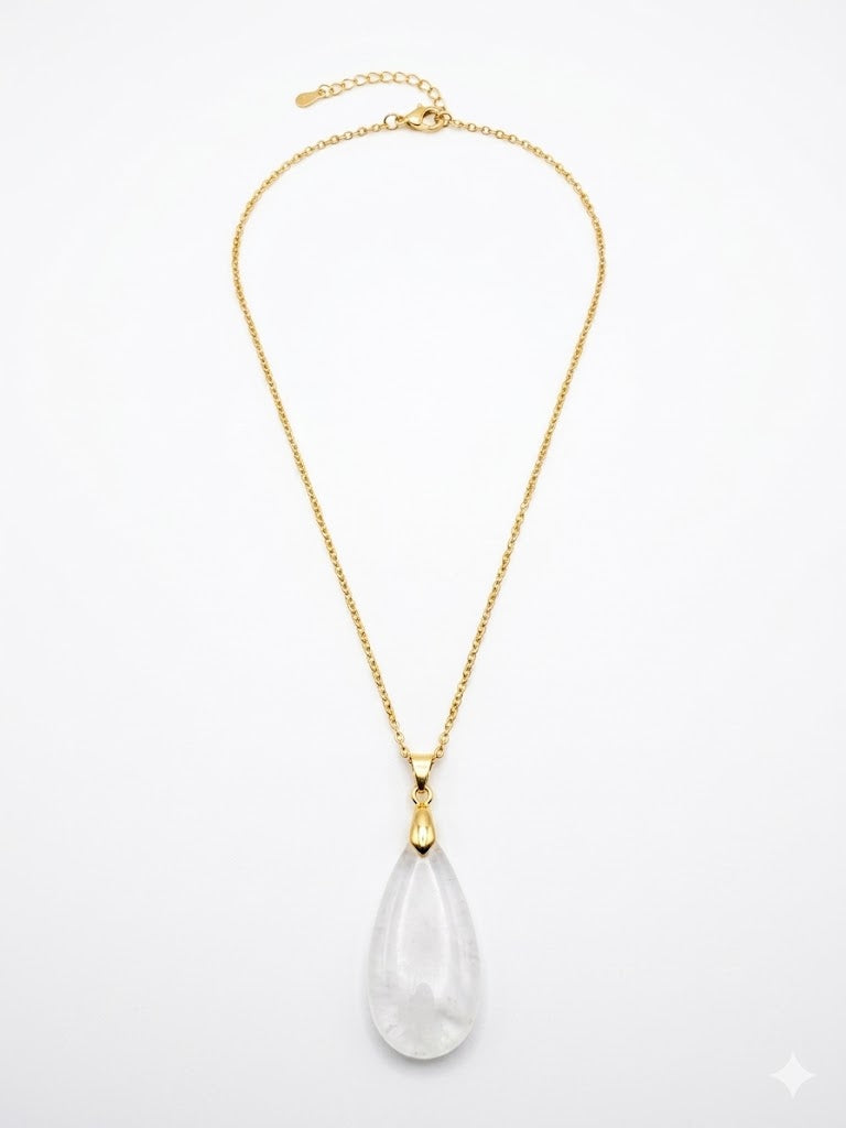 Teardrop Genuine Crystal Pendant